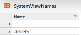 SystemViewNames